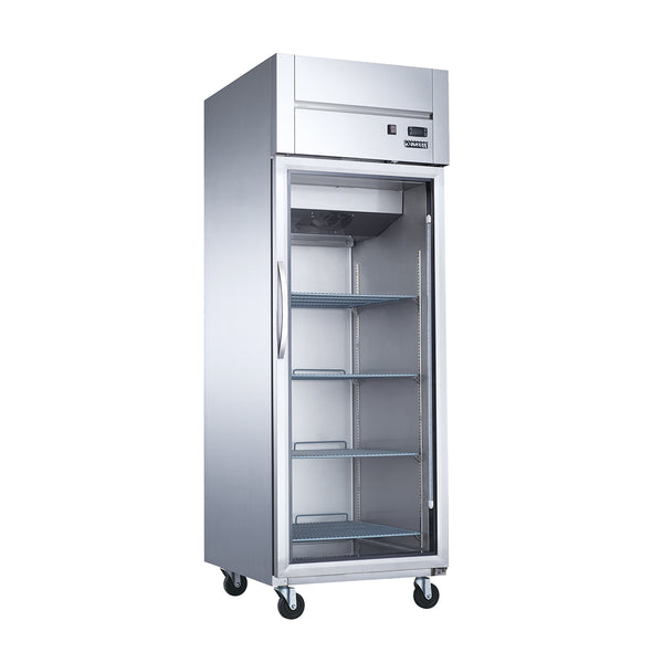 Dukers D28AR-GS1 27’’ Reach-in Commercial Refrigerator with 1 Glass Door