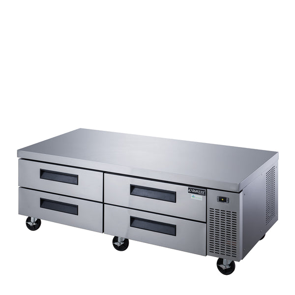 Dukers DCB72 72'' Commercial Refrigerated Chef Base with 4 Drawers