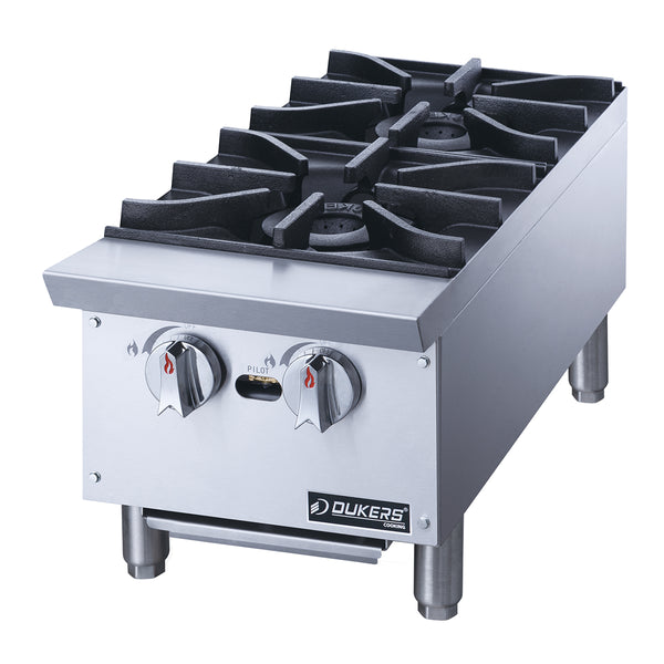 Dukers DCHPA12 Commercial Hot Plate with 2 Burners