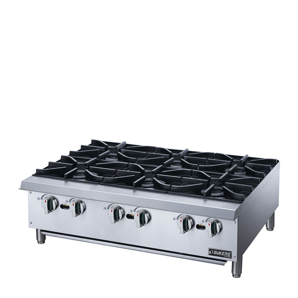 Dukers DCHPA36 Commercial Hot Plate with 6 Burners