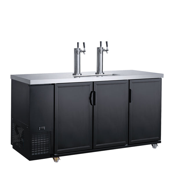 Dukers DKB72-M3 70’’ Commercial Dual Tap Kegerator