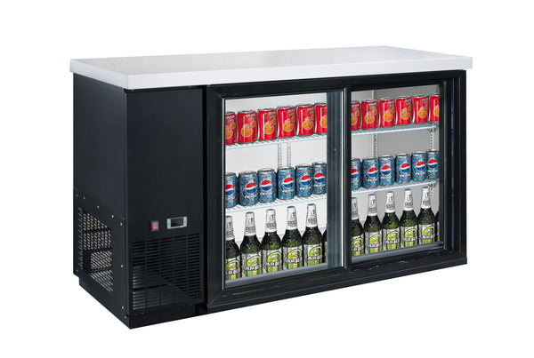 Dukers DBB48-S2 48’’ Back Bar with 2 Glass doors Commercial Cooler