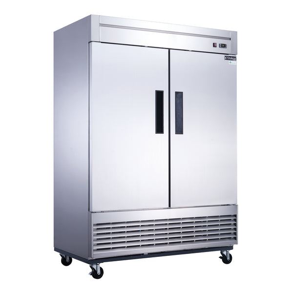 Dukers D55F 55’’ Reach-In Commercial Freezer with 2 Solid Doors