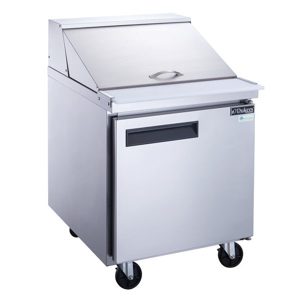 Dukers DSP29-12M-S1 29’’ Commercial Refrigerated 1 Door Sandwich & Salad Prep Table 12 1/6 Pan Capacity