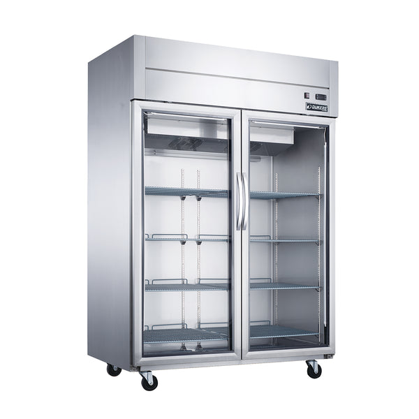 Dukers D55AR 55’’ Reach-In Commercial Refrigerator with 2 Solid Doors